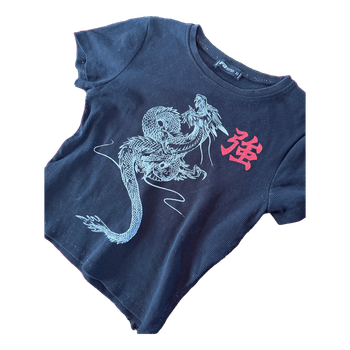 Black dragon graphic t-shirt