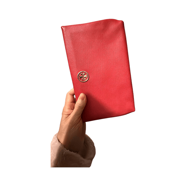 Red clutch purse