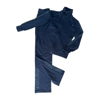 EA7 navy sports tracksuit set