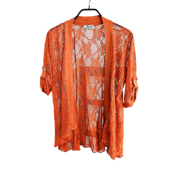 Oranssi pitsineuletakki XXL 