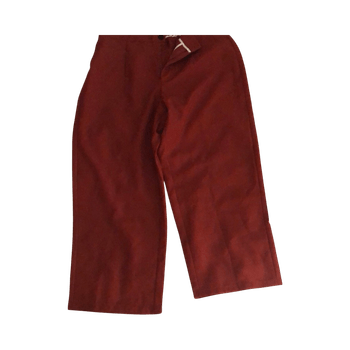 Burgundin suorat housut