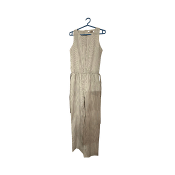 White striped jumpsuit