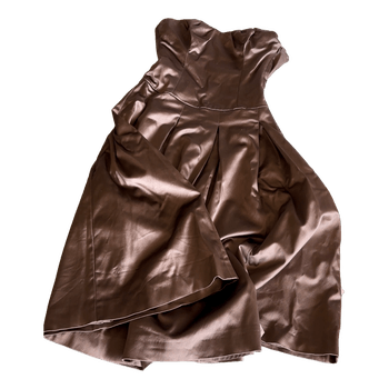 COAST Brown satin midi dress SIZE Xs/S