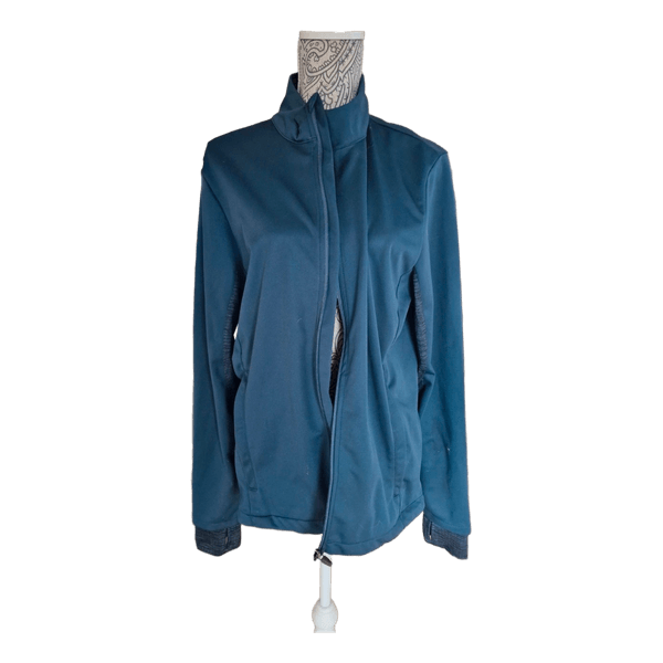 Mørkeblå softshell løbejakke