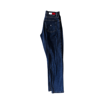 High-waist straight jeans