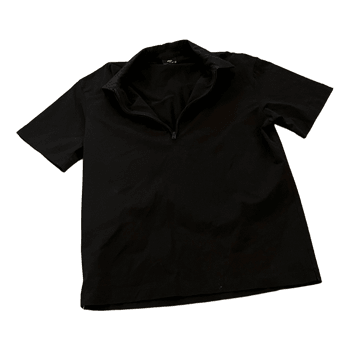 Musta vetoketjullinen paita