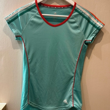 Adidas Turquoise Running T-Shirt / Size XS (34)