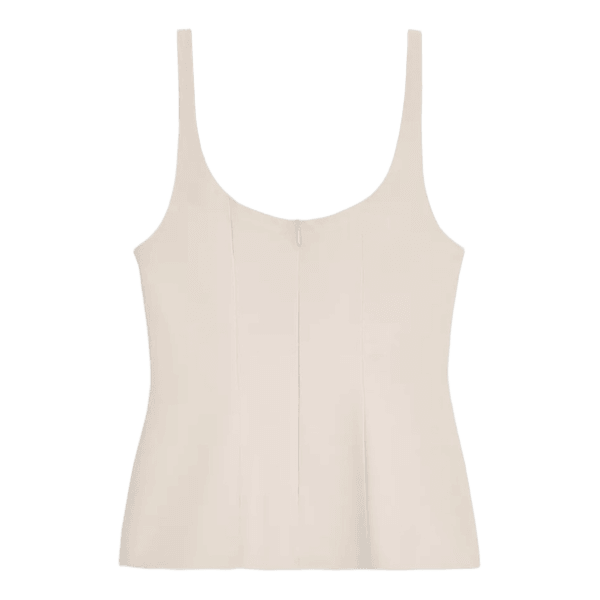 Ljusbeige ärmlös topp