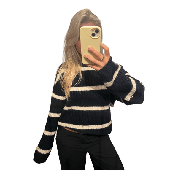H&M Stribet striktrøje