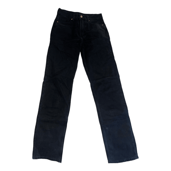 Black straight high waist jeans
