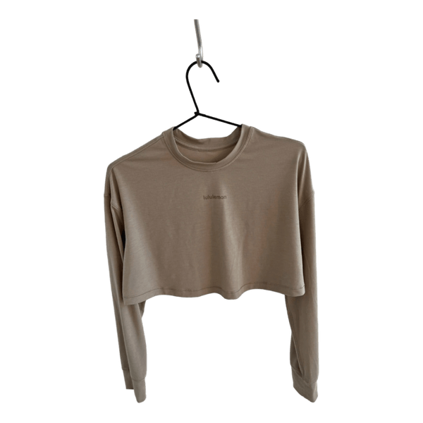 Lululemon beige crop-paita