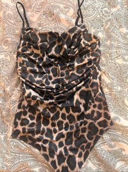 Leopard print one-piece body