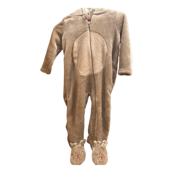 Brown reindeer onesie