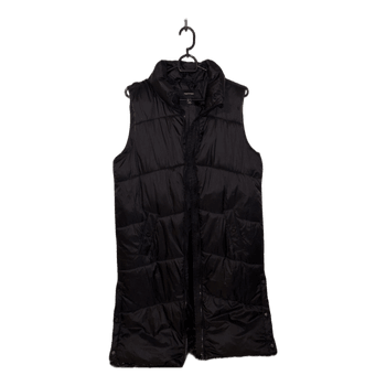 Black quilted vest