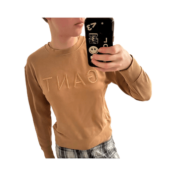 Beige collegepaita