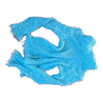 Light blue fuzzy sweater