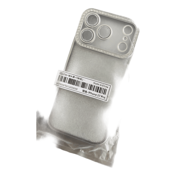 Silver rhinestone phone case
