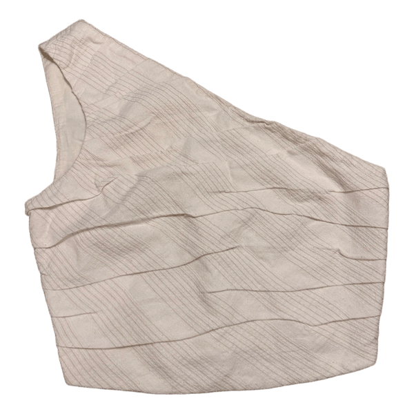 Hvid crop top
