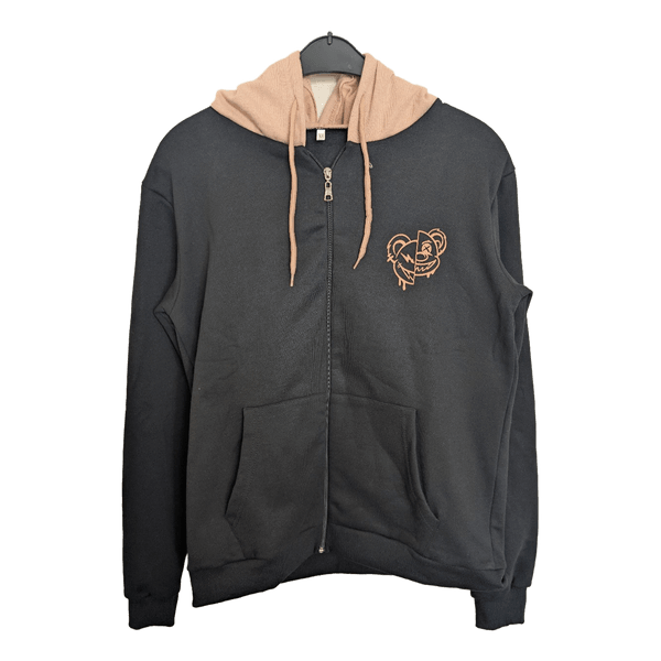 Black zip up hoodie