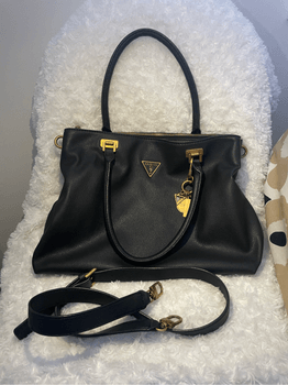 Guess black handbag + strap