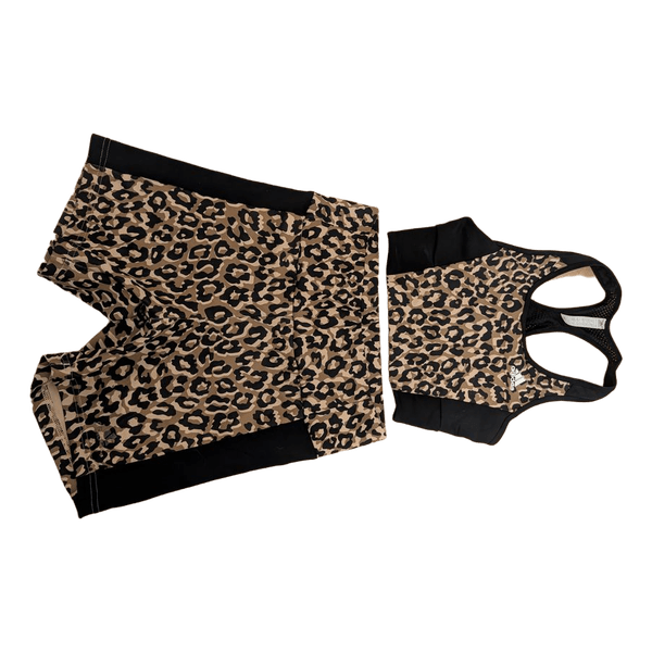 Adidas leopard print sports set