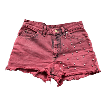 Lee red denim shorts
