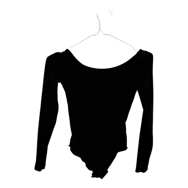 Sort langærmet body