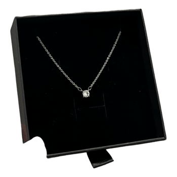 Silver tone pendant necklace