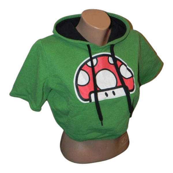 Green mushroom hoodie