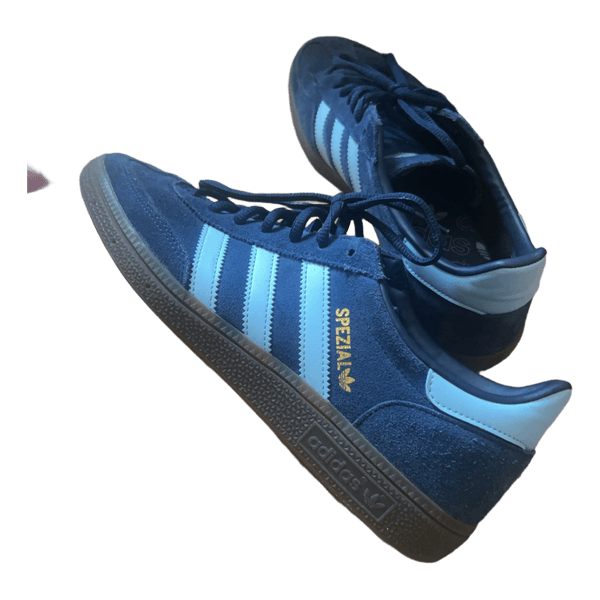 Adidas spezial navy blue shoes.