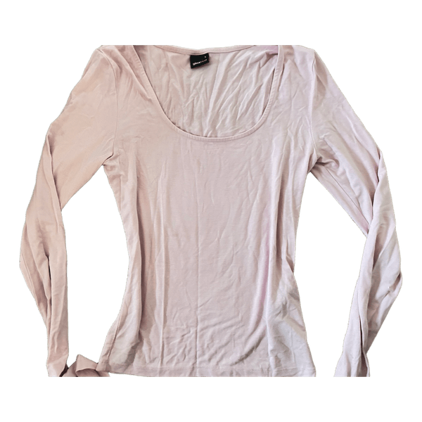 Pink langærmet top