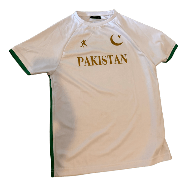 Hvid Pakistan fodboldtrøje