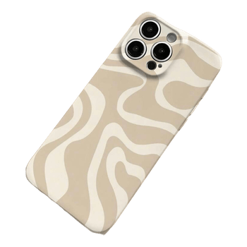 Beige abstract phone case