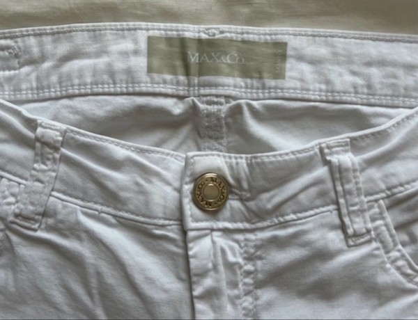 White Max&Co skinny jeans