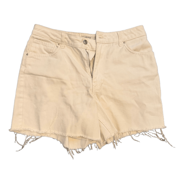 Hvide denimshorts