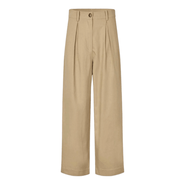 Modström Beige bukser med vide ben