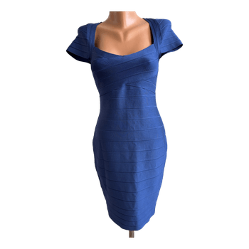 Blue bandage dress