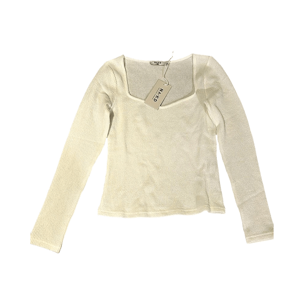 offwhite soft long sleeve top