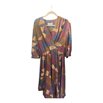 Louis Ortoni patterned dress