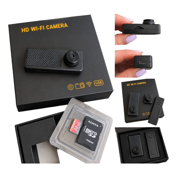 Black mini WiFi camera