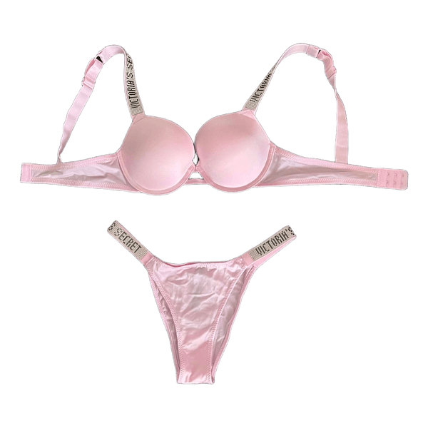 Pink lingerie set