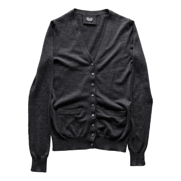 D&G grey knit cardigan