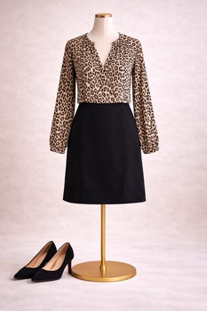 Leopard print blouse