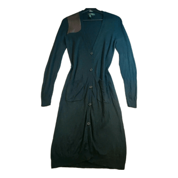 Lauren Ralph Lauren Silkki-Kashmir Pitkä Neuletakki - Musta - S