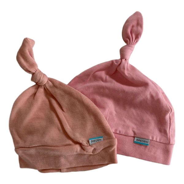 Breden pink baby hats