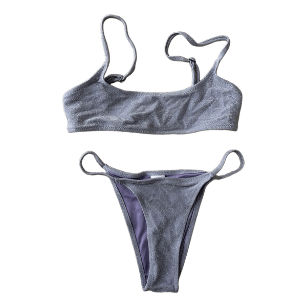 Purple glitter bikini