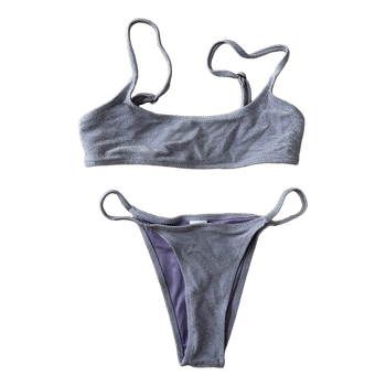 Purple glitter bikini