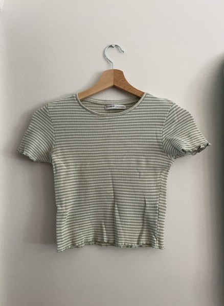 Striped green t-shirt