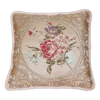 Floral tapestry cushion cover