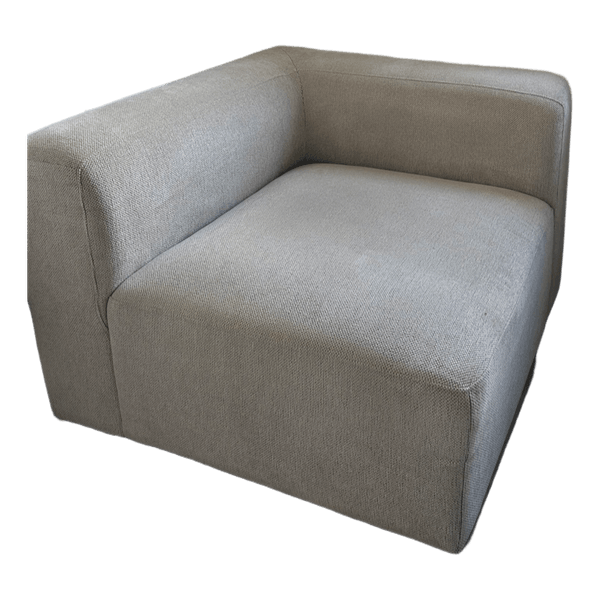 Beige modular corner sofa